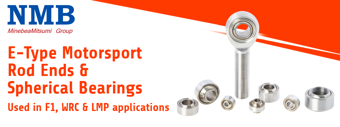 NMB E-Type Motorsport Rod Ends and Spherical Bearings