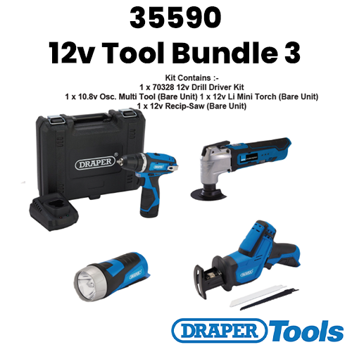 35590 Draper 12v Tool Bundle 3