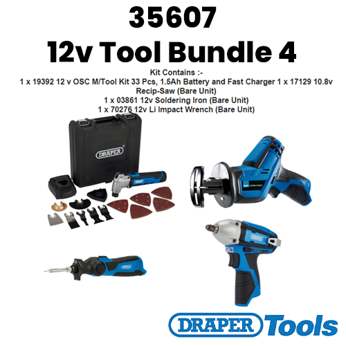 35607 Draper 12v Tool Bundle 4